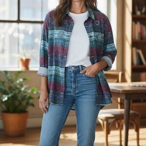 Cabela's Multicolor Button Down Shirt for Women